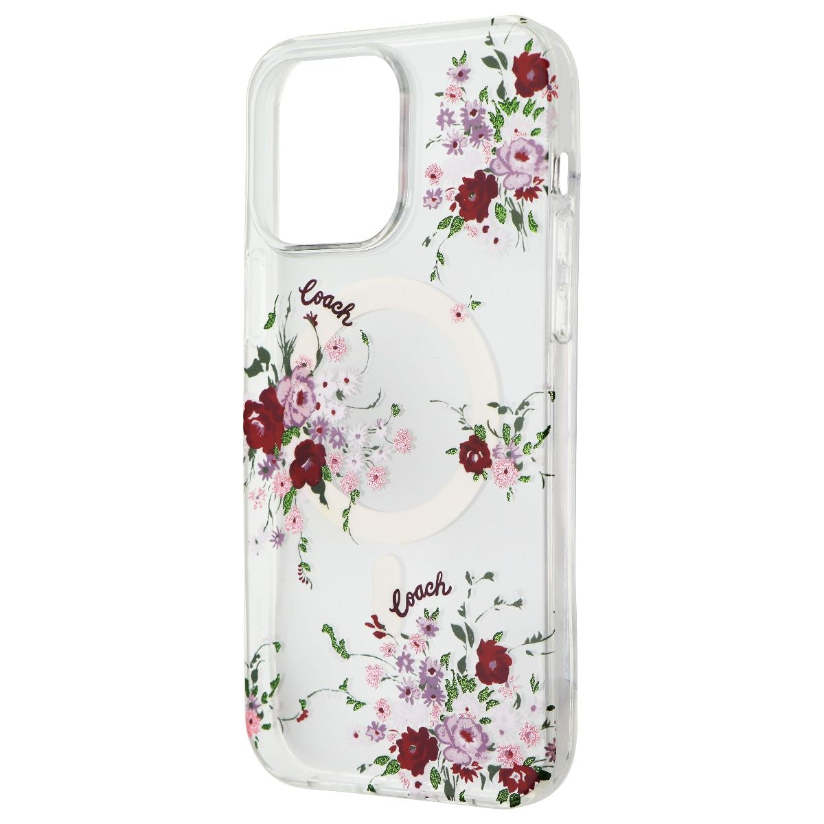 13 Pro Coach Flower Phone Case Taiwan COACHiPhone 13 Series Anti-drop  Protective Case-Purple
