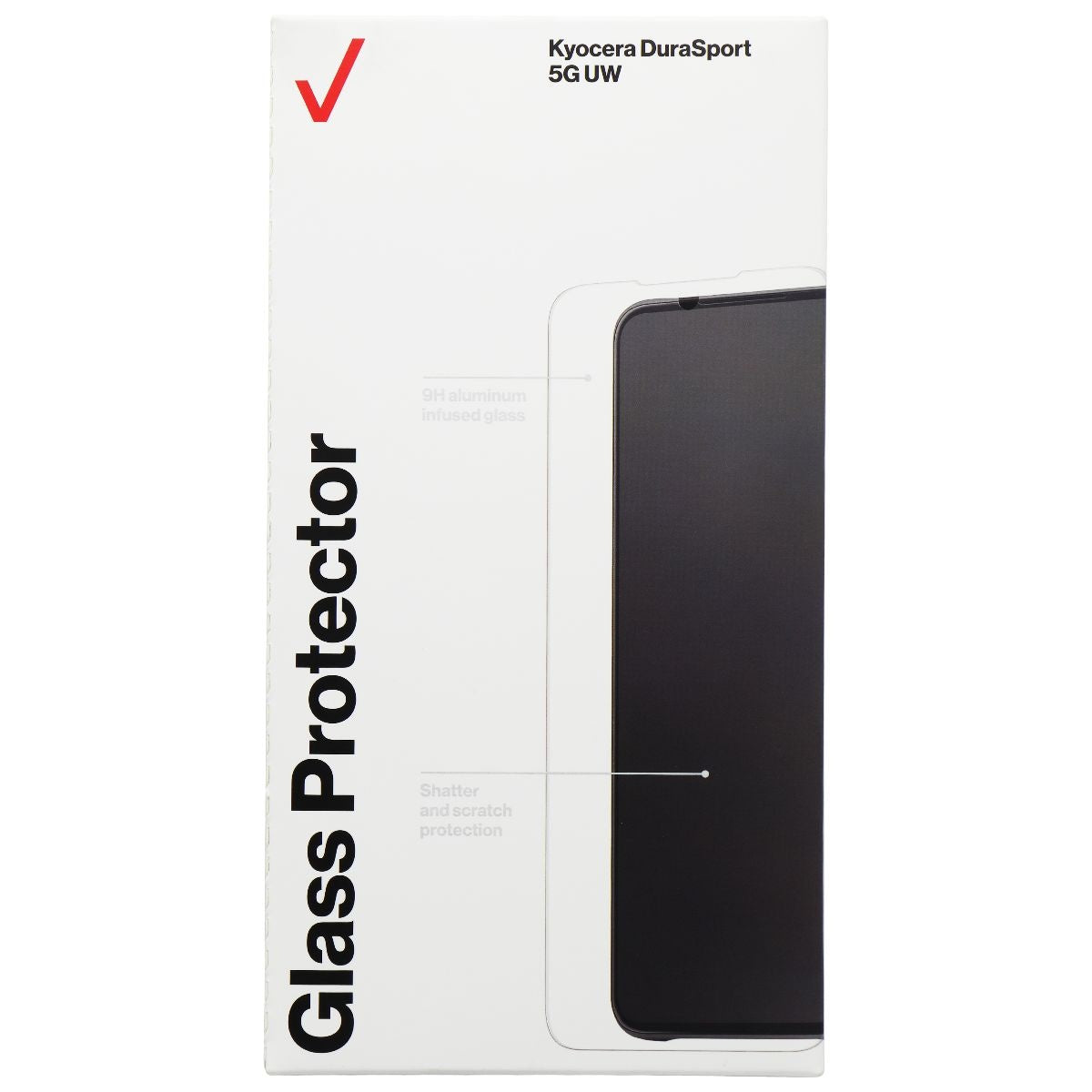 Verizon Glass Screen Protector for Kyocera DuraSport 5G UW - Clear Cell Phone - Screen Protectors Verizon - Simple Cell Bulk Wholesale Pricing - USA Seller