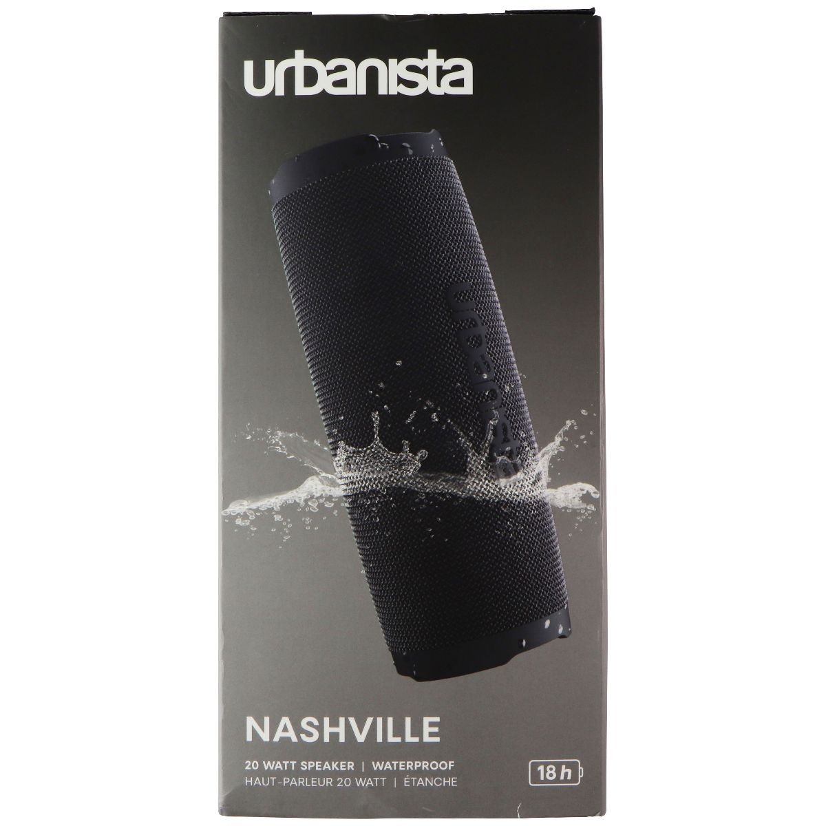 Urbanista Nashville Waterproof IPX7 Wireless Bluetooth Speaker - Black Cell Phone - Audio Docks & Speakers Urbanista - Simple Cell Bulk Wholesale Pricing - USA Seller