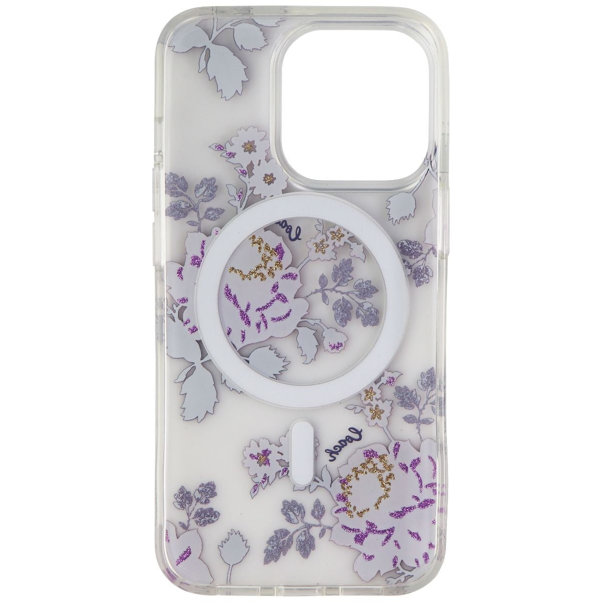 Coach Protective Case for MagSafe for iPhone 13 Pro - Moody Floral Purple/Clear Cell Phone - Cases, Covers & Skins Coach - Simple Cell Bulk Wholesale Pricing - USA Seller