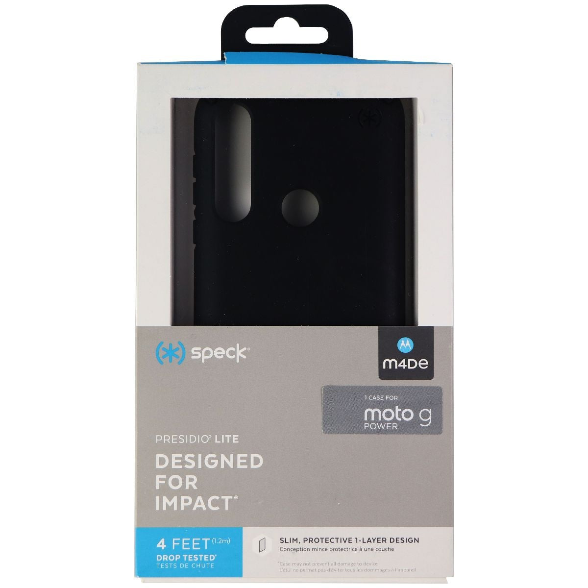 Speck Presidio Lite Case for Motorola G Power - Black Cell Phone - Cases, Covers & Skins Speck - Simple Cell Bulk Wholesale Pricing - USA Seller