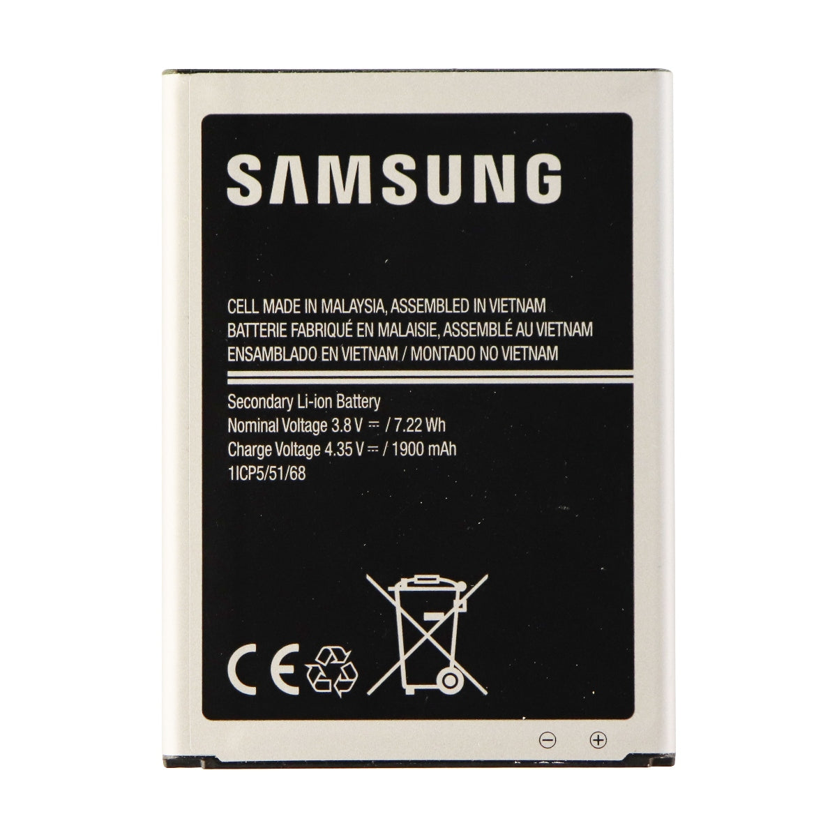 Samsung OEM Li-ion Battery EB-BJ110ABE (1900 mAh) 3.8V for Galaxy J1 Ace J110