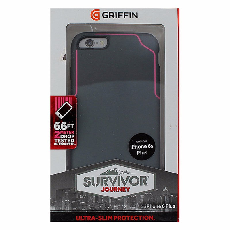 Griffin Survivor Journey Case For iPhone 6 Plus/6s Plus - Grey/Pink Cell Phone - Cases, Covers & Skins Griffin - Simple Cell Bulk Wholesale Pricing - USA Seller
