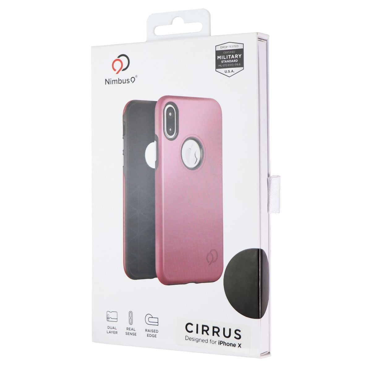 Nimbus9 Cirrus Series Dual Layer Case for Apple iPhone Xs/X - Rose Gold/Black Cell Phone - Cases, Covers & Skins Nimbus9 - Simple Cell Bulk Wholesale Pricing - USA Seller