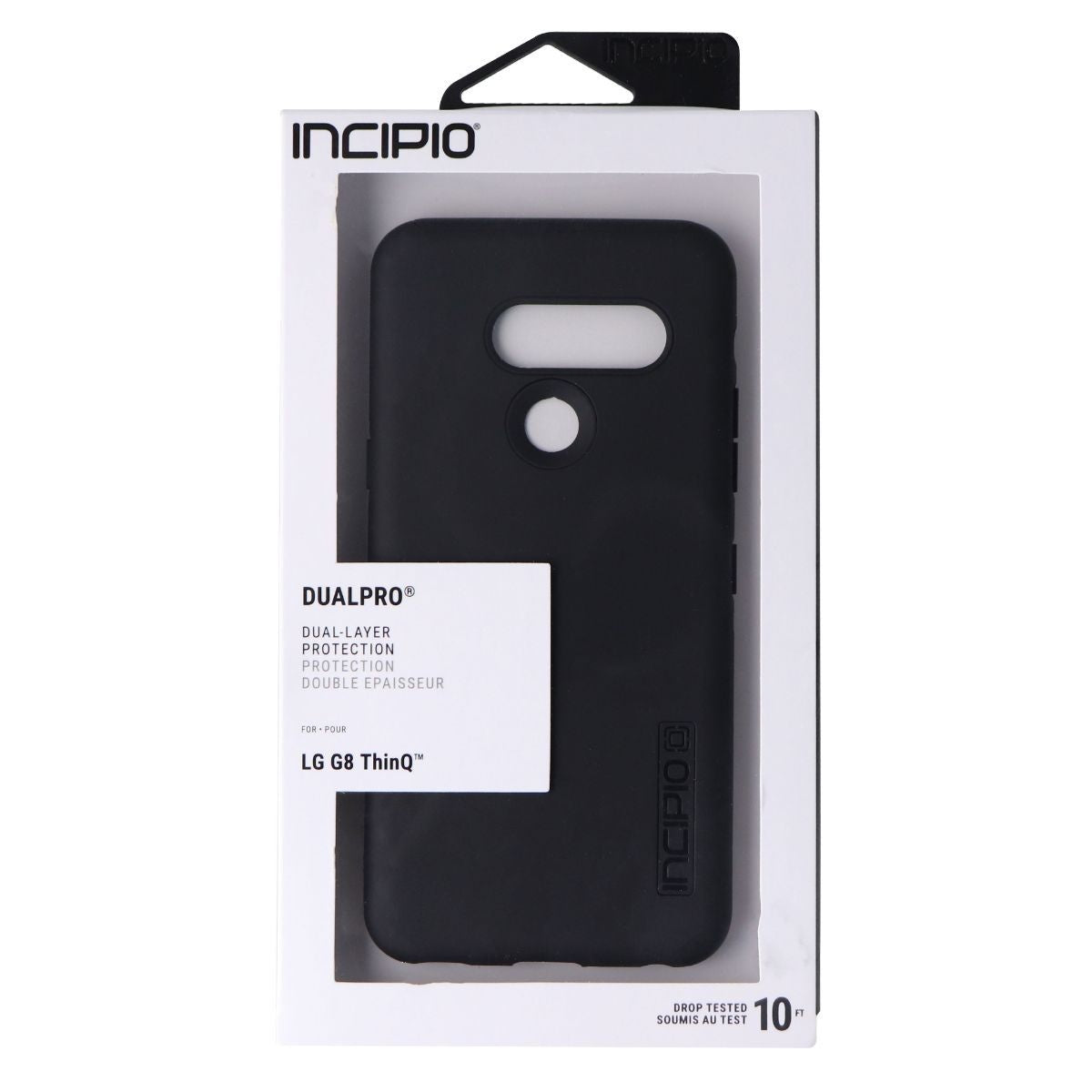 Incipio DualPro Series Dual Layer Rugged Case for LG G8 ThinQ - Matte Black Cell Phone - Cases, Covers & Skins Incipio - Simple Cell Bulk Wholesale Pricing - USA Seller