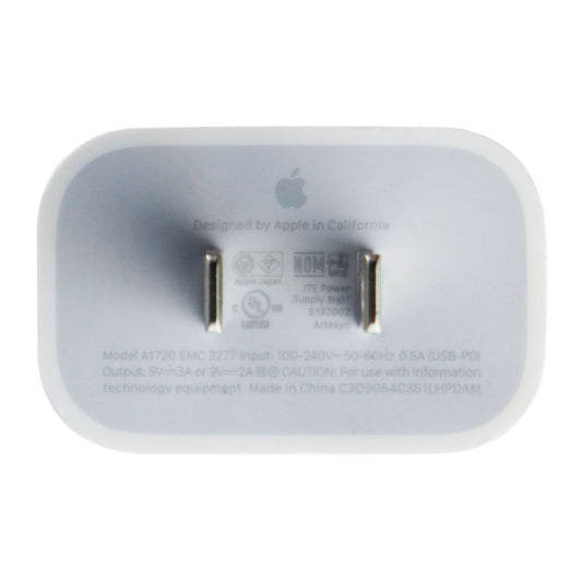 Apple 18-Watt USB-C Quick Charging Wall Power Adapter (A1720 / MU7T2LL/A) Cell Phone - Chargers & Cradles Apple - Simple Cell Bulk Wholesale Pricing - USA Seller