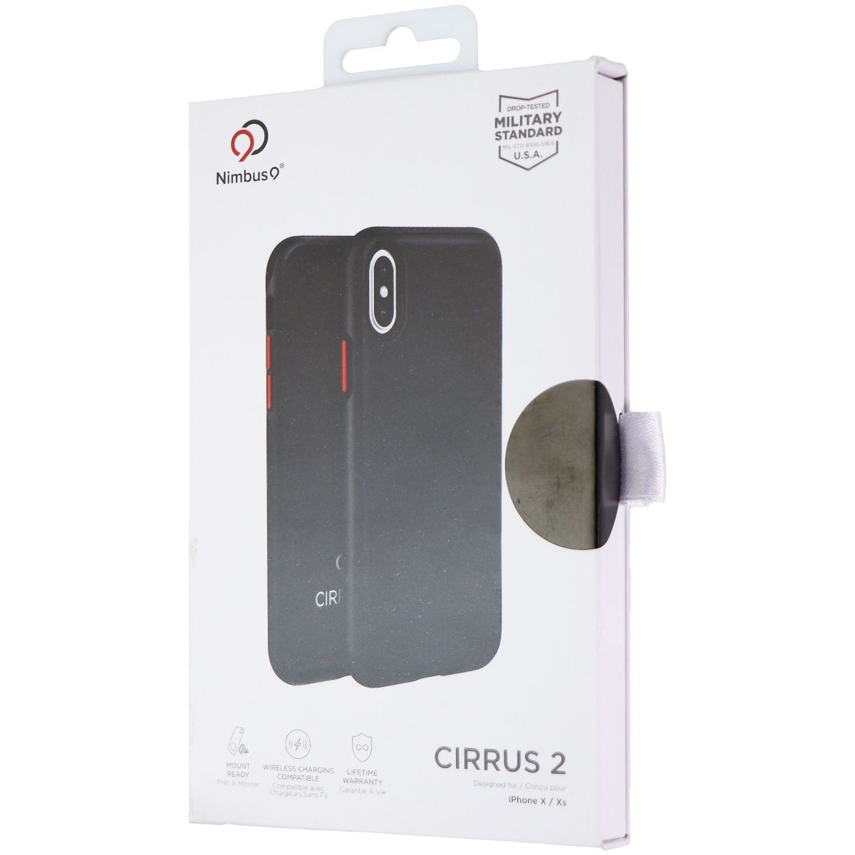 Nimbus9 Cirrus 2 Series Dual Layer Case for Apple iPhone Xs / X - Black Cell Phone - Cases, Covers & Skins Nimbus9 - Simple Cell Bulk Wholesale Pricing - USA Seller