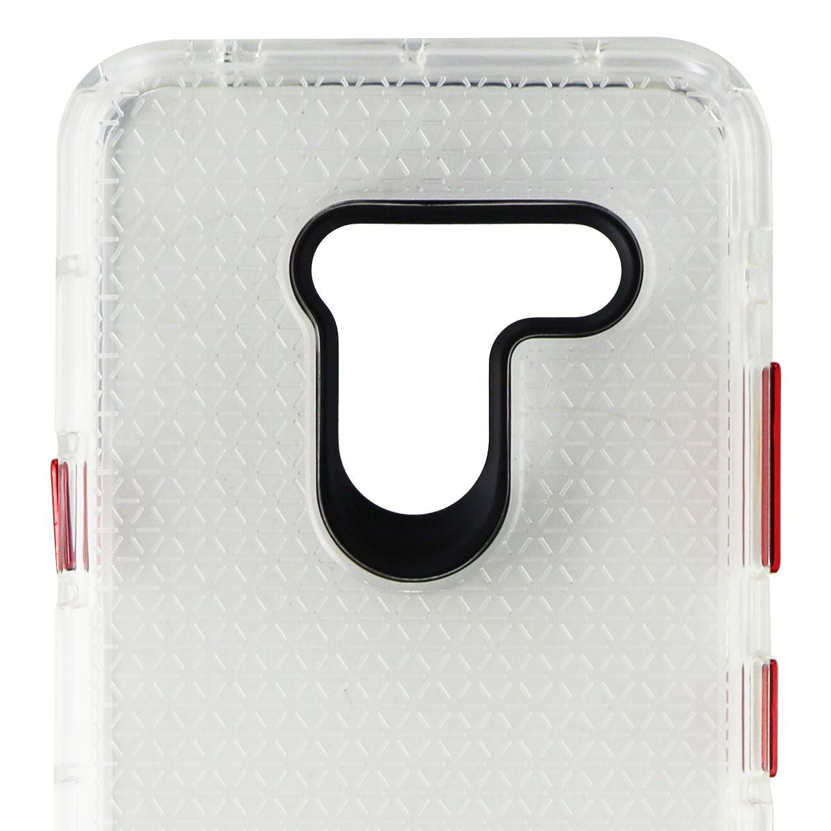 Nimbus9 Phantom 2 Series Flexible Gel Case for LG G8 ThinQ - Clear/Red Cell Phone - Cases, Covers & Skins Nimbus9 - Simple Cell Bulk Wholesale Pricing - USA Seller