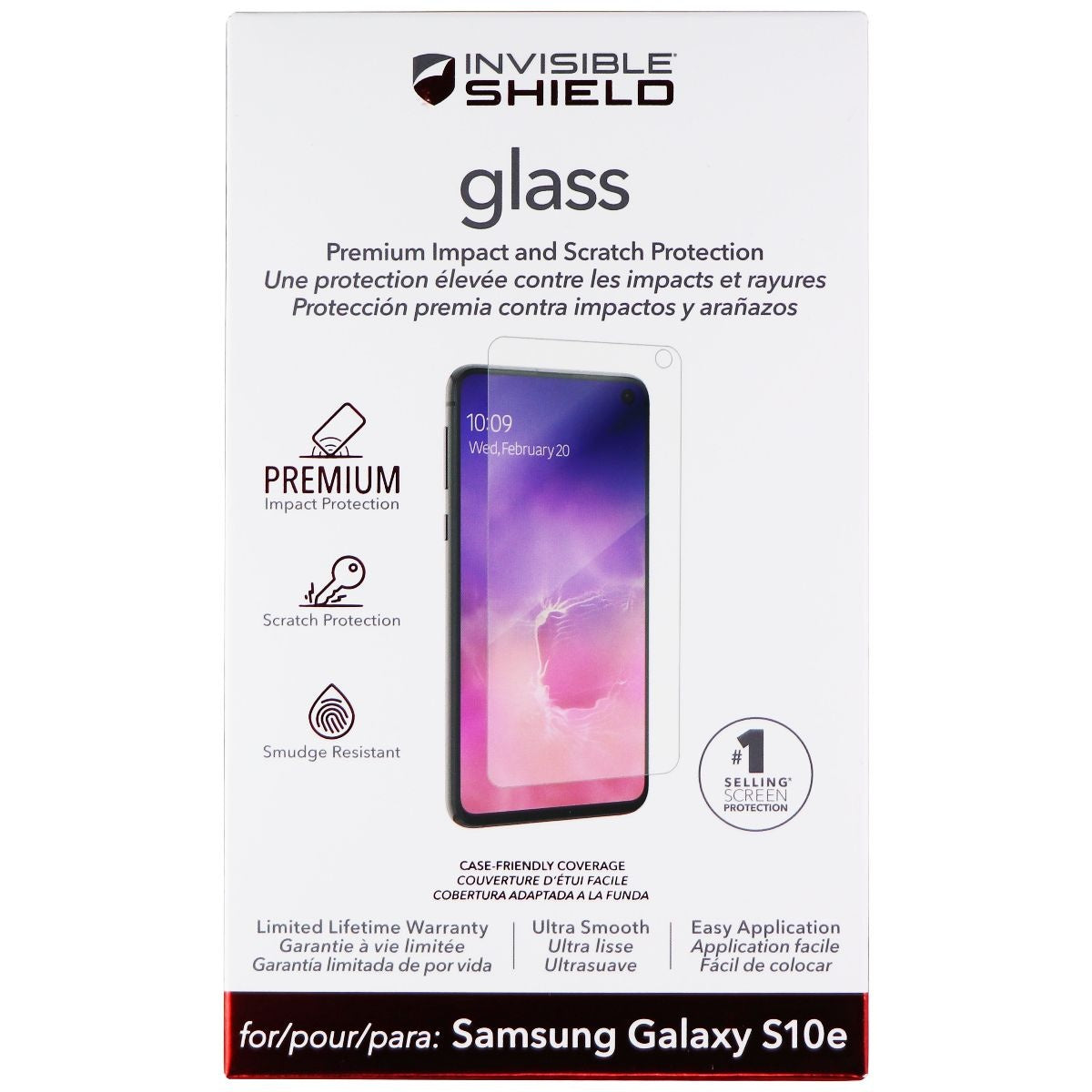 ZAGG Invisible Shield (Glass) Series Tempered Glass for Galaxy S10e - Clear