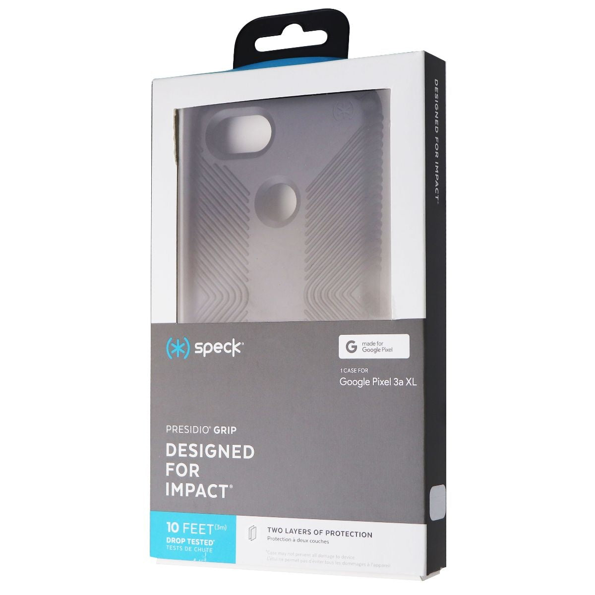 Speck Presidio Grip Smartphone Case for Google Pixel 3a XL - Black Cell Phone - Cases, Covers & Skins Speck - Simple Cell Bulk Wholesale Pricing - USA Seller