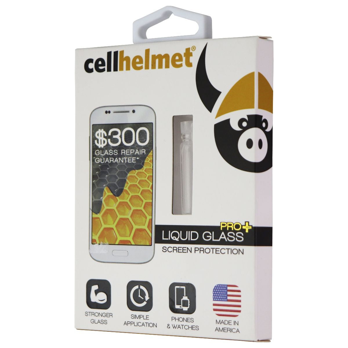 CellHelmet Liquid Glass (Pro+) Screen Protector for Phones and Watches - Clear Cell Phone - Screen Protectors CellHelmet - Simple Cell Bulk Wholesale Pricing - USA Seller
