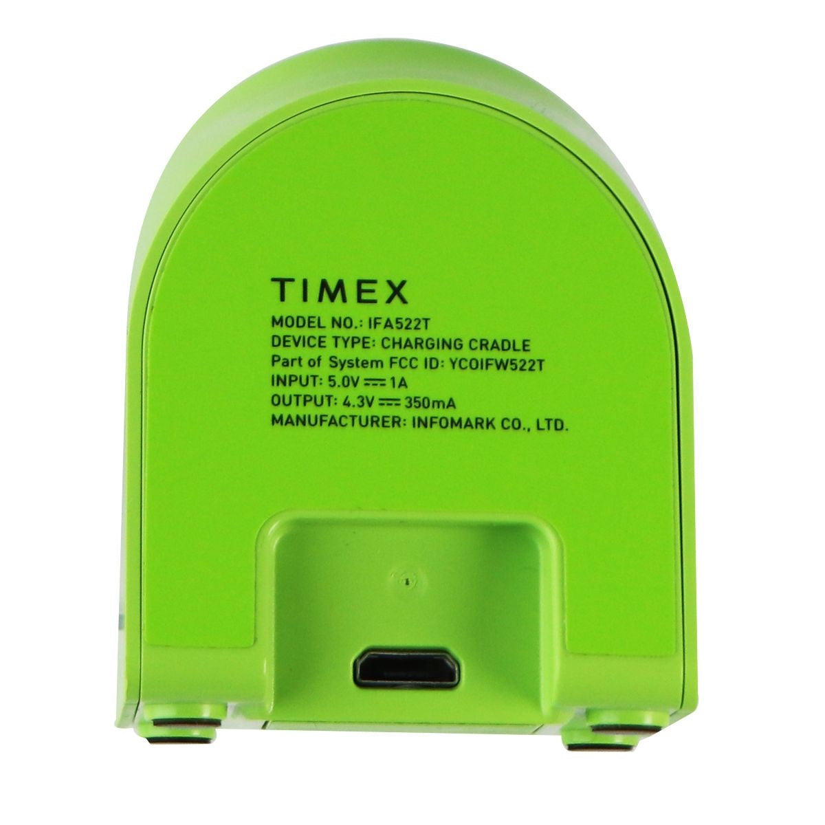 Timex Charging Cradle - Lime Green (IFA522T) Smart Watch Accessories - Other Smart Watch Accessories Timex - Simple Cell Bulk Wholesale Pricing - USA Seller