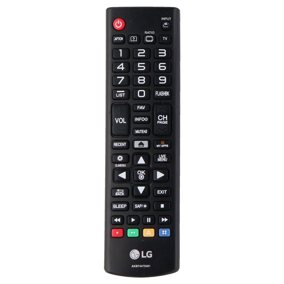 LG Remote Control (AKB74475401) for Select LG TVs - Black TV, Video & Audio Accessories - Remote Controls LG - Simple Cell Bulk Wholesale Pricing - USA Seller