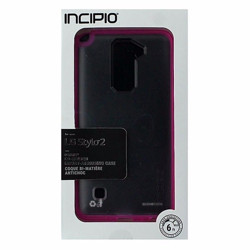 Incipio Octane Series Hybrid Impact Case for LG Stylo 2 - Frost / Pink Border Cell Phone - Chargers & Cradles Incipio - Simple Cell Bulk Wholesale Pricing - USA Seller
