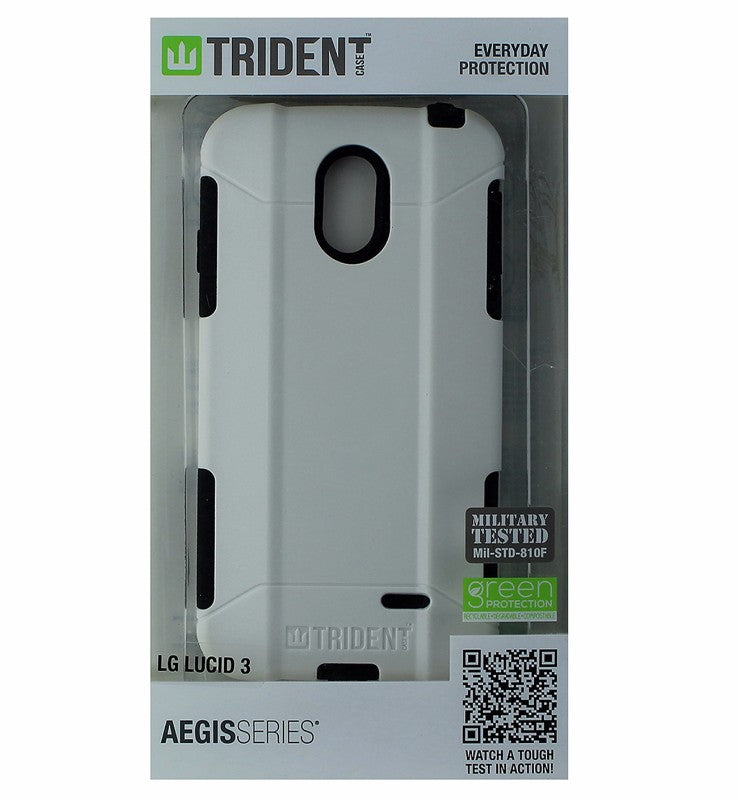 Trident Aegis Series Dual Layer Protection For LG Lucid 3 - White Cell Phone - Cases, Covers & Skins Trident Case - Simple Cell Bulk Wholesale Pricing - USA Seller