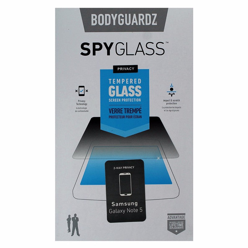 BodyGuardz SpyGlass Privacy Screen Protector for Samsung Galaxy Note 5 Cell Phone - Screen Protectors BODYGUARDZ - Simple Cell Bulk Wholesale Pricing - USA Seller