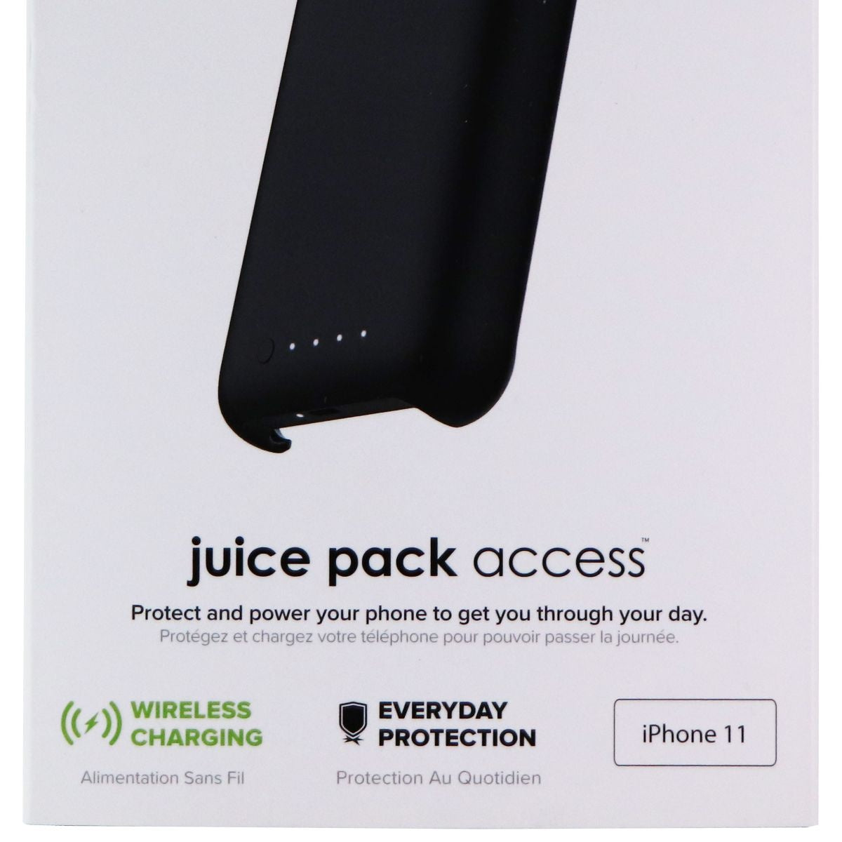 Mophie Juice Pack Access Hardshell Battery Case for Apple iPhone 11 - Black Cell Phone - Cases, Covers & Skins Mophie - Simple Cell Bulk Wholesale Pricing - USA Seller
