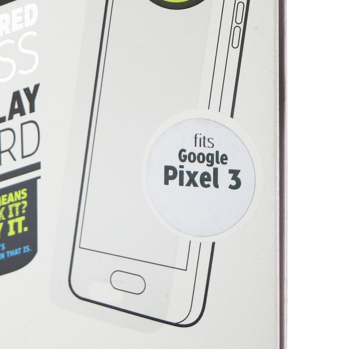 Gadget Guard Black Ice+ Glass Screen Protector for Google Pixel 3 - Clear Cell Phone - Screen Protectors Gadget Guard - Simple Cell Bulk Wholesale Pricing - USA Seller