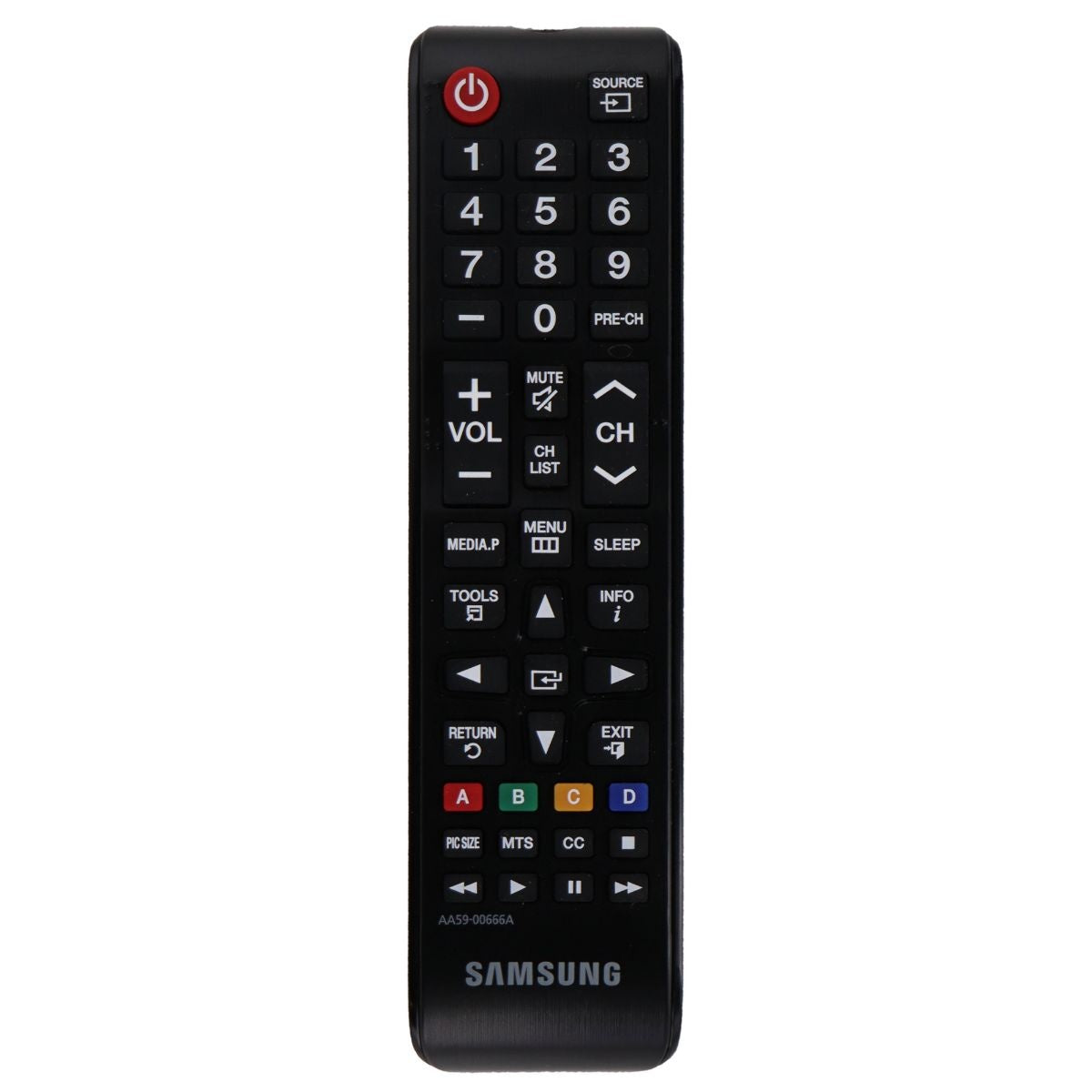 Samsung Remote Control (AA59-00666A) for Select Samsung TVs - Black TV, Video & Audio Accessories - Remote Controls Samsung - Simple Cell Bulk Wholesale Pricing - USA Seller