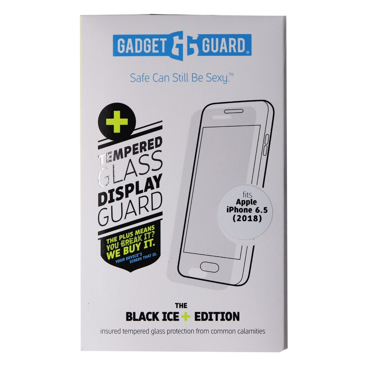 Gadget Guard (Black Ice+) Clear Glass Screen Protector for Apple iPhone XS Max Cell Phone - Screen Protectors Gadget Guard - Simple Cell Bulk Wholesale Pricing - USA Seller
