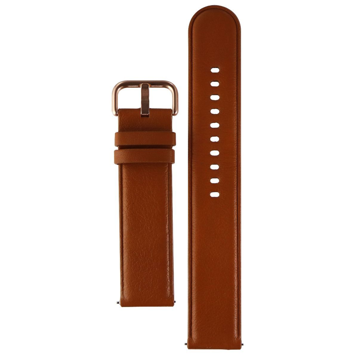Samsung 20mm Leather Band for Galaxy Watch Active2 - Brown - Large Smart Watch Accessories - Watch Bands Samsung - Simple Cell Bulk Wholesale Pricing - USA Seller