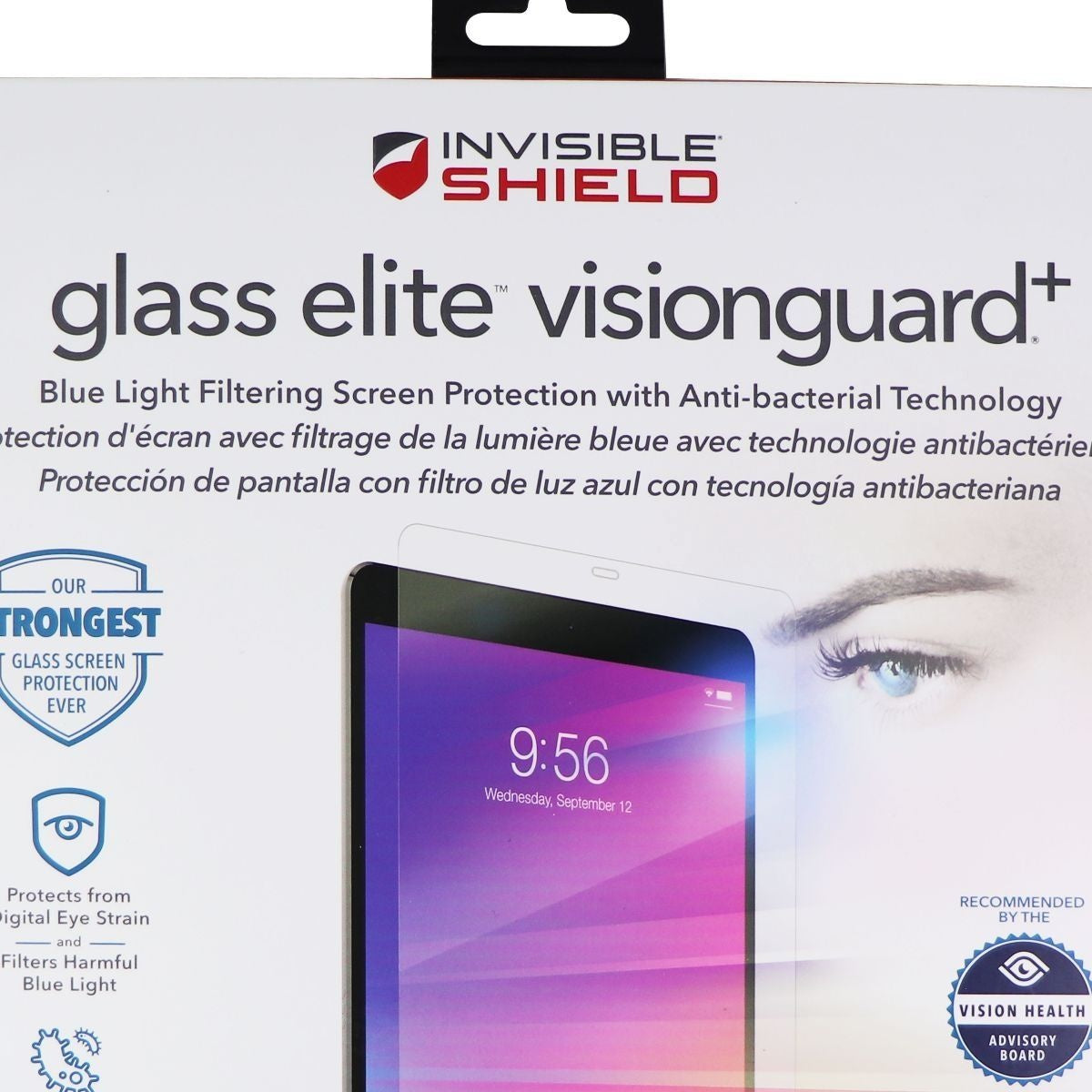 ZAGG (Glass Elite VisionGuard+) Screen Protector for Apple iPad (10.2) 7th Gen iPad/Tablet Accessories - Screen Protectors Zagg - Simple Cell Bulk Wholesale Pricing - USA Seller