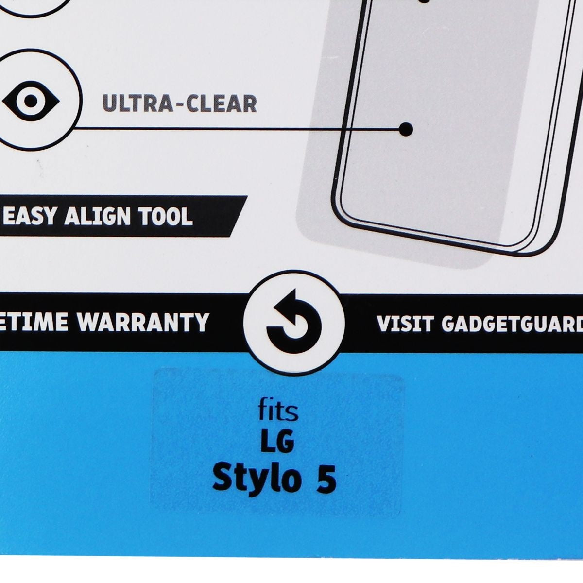 Gadget Guard Black Ice Glass Premium Tempered Glass for LG Stylo 5 - Clear Cell Phone - Screen Protectors Gadget Guard - Simple Cell Bulk Wholesale Pricing - USA Seller