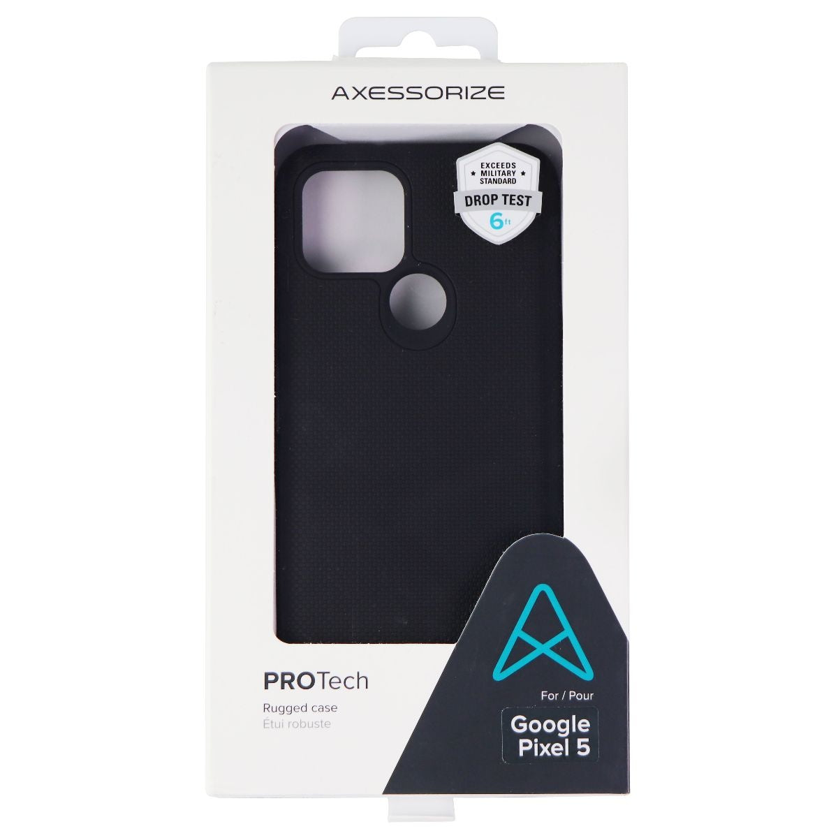 Axessorize PROTech Series Rugged Case for Google Pixel 5 - Black Cell Phone - Cases, Covers & Skins Axessorize - Simple Cell Bulk Wholesale Pricing - USA Seller