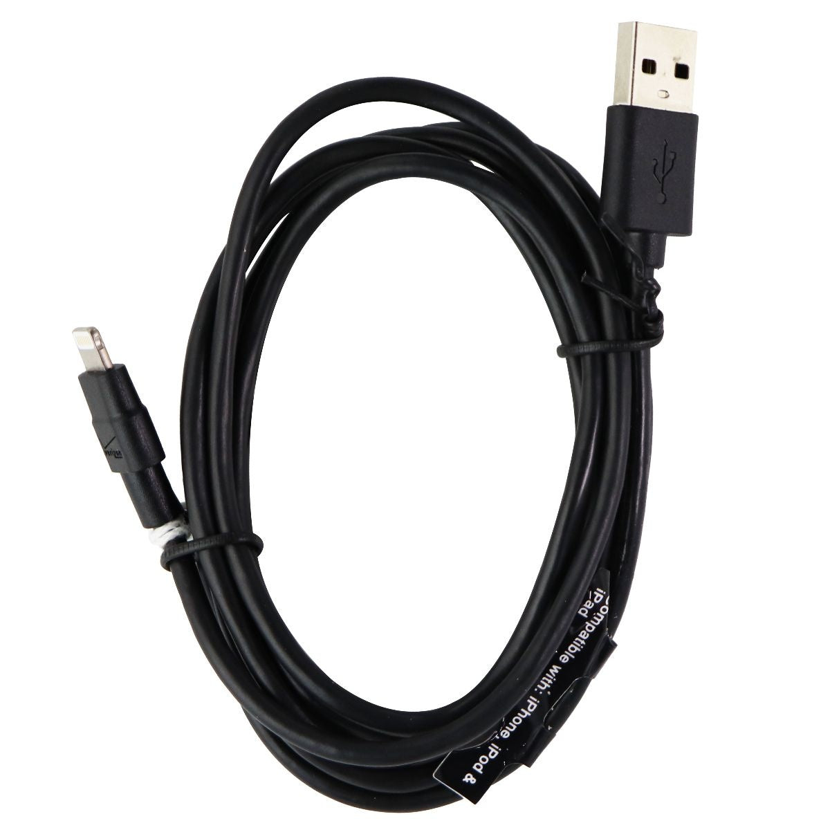Verizon (APLLIG24TVL-F2) 6Ft Charge and Sync Cable for iPhones - Black Cell Phone - Cables & Adapters Verizon - Simple Cell Bulk Wholesale Pricing - USA Seller