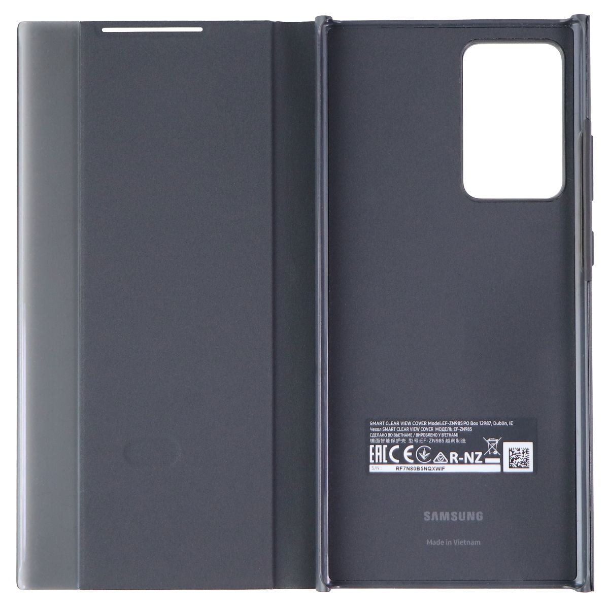 Samsung S-View Flip Cover for Samsung Galaxy Note20 Ultra 5G - Black Cell Phone - Cases, Covers & Skins Samsung - Simple Cell Bulk Wholesale Pricing - USA Seller