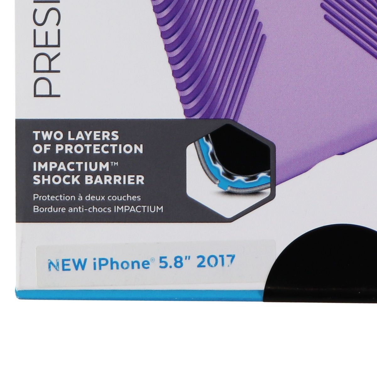 Speck Presidio Grip Hard Case for iPhone Xs/X - Aster Purple/Heliotrope Purple Cell Phone - Cases, Covers & Skins Speck - Simple Cell Bulk Wholesale Pricing - USA Seller