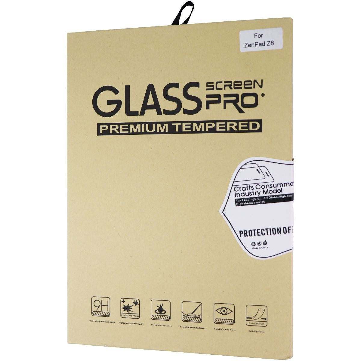 Glass (Screen Pro+) Premium Tempered Glass for Asus ZenPad Z8 - Clear iPad/Tablet Accessories - Screen Protectors Unbranded - Simple Cell Bulk Wholesale Pricing - USA Seller