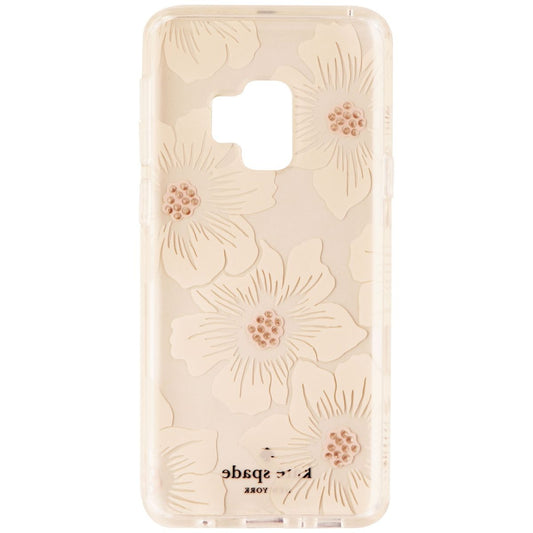 Kate Spade Hybrid Hardshell Case for Galaxy S9 - Clear/White Jewel Flower Cell Phone - Cases, Covers & Skins Kate Spade - Simple Cell Bulk Wholesale Pricing - USA Seller