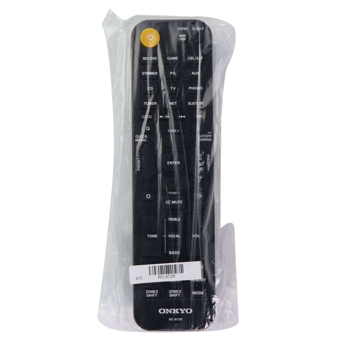 Onkyo OEM Remote Control - Black (RC-972R) TV, Video & Audio Accessories - Remote Controls Onkyo - Simple Cell Bulk Wholesale Pricing - USA Seller