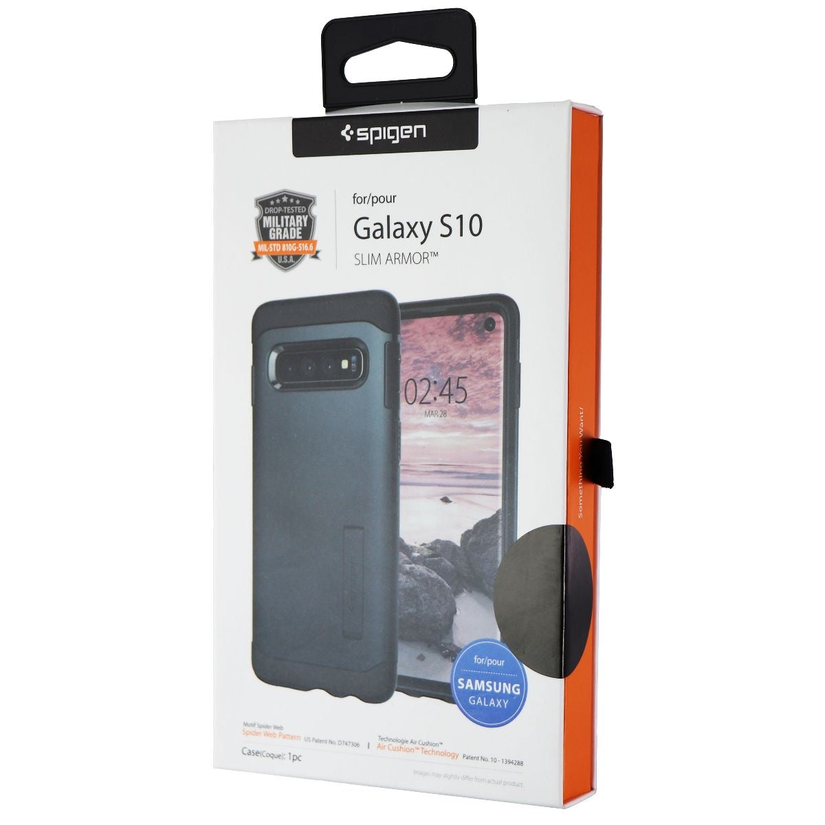 Spigen Slim Armor Series Dual Layer Case for Samsung Galaxy S10 - Metal Slate Cell Phone - Cases, Covers & Skins Spigen - Simple Cell Bulk Wholesale Pricing - USA Seller