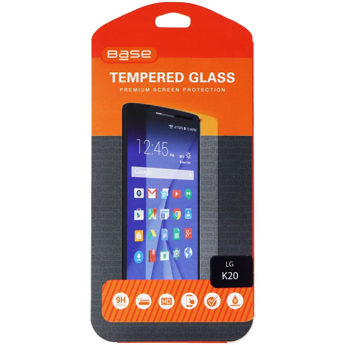 Base Tempered Glass Premium Screen Protector for LG K20 - Clear Cell Phone - Screen Protectors Base - Simple Cell Bulk Wholesale Pricing - USA Seller