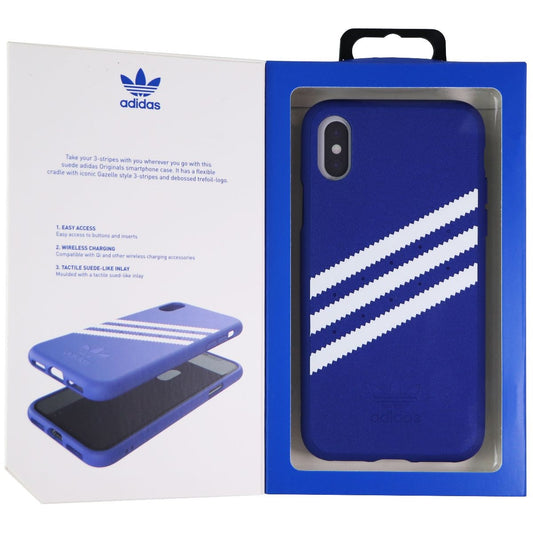 Adidas 3-Stripe Snap Case for Apple iPhone Xs and iPhone X - Blue and White Cell Phone - Cases, Covers & Skins Adidas - Simple Cell Bulk Wholesale Pricing - USA Seller