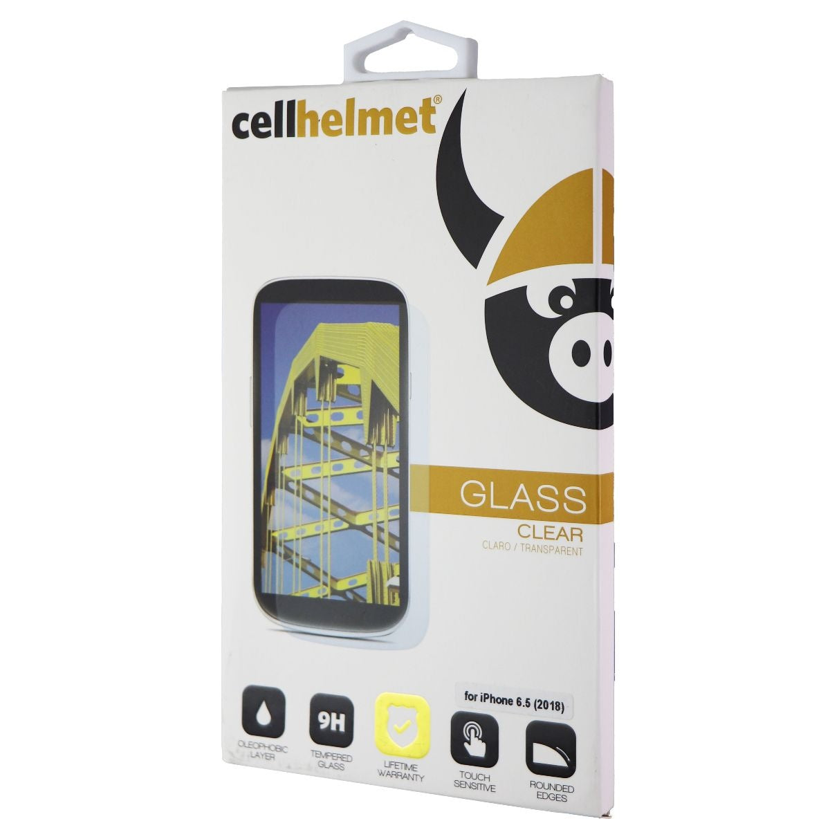 CellHelmet Tempered Glass Screen Protector for iPhone Xs Max - Clear Cell Phone - Screen Protectors CellHelmet - Simple Cell Bulk Wholesale Pricing - USA Seller