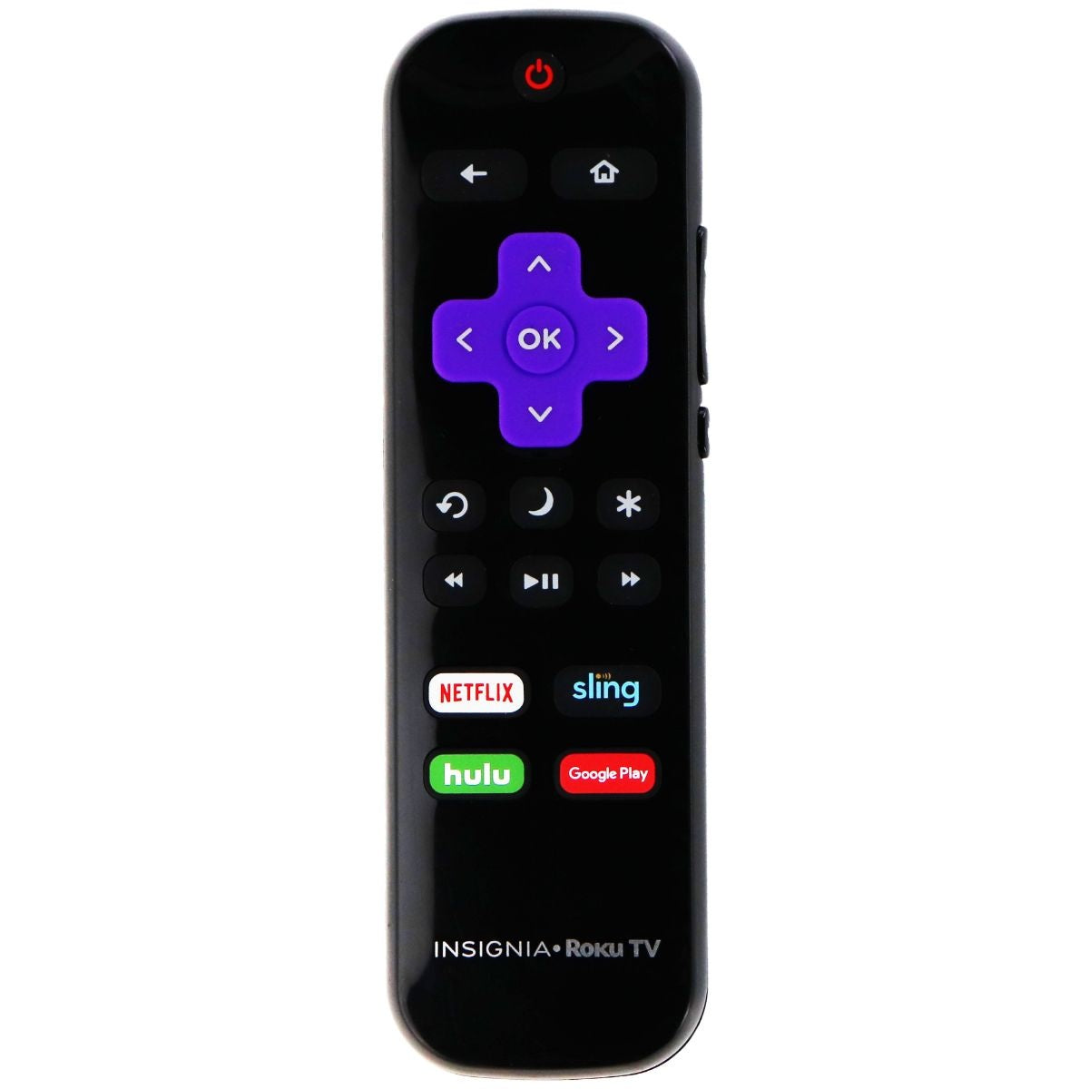 Insignia Remote (NS-RCRUS-18) with Netflix/Sling/Hulu/Google Play for TV - Black TV, Video & Audio Accessories - Remote Controls Insignia - Simple Cell Bulk Wholesale Pricing - USA Seller