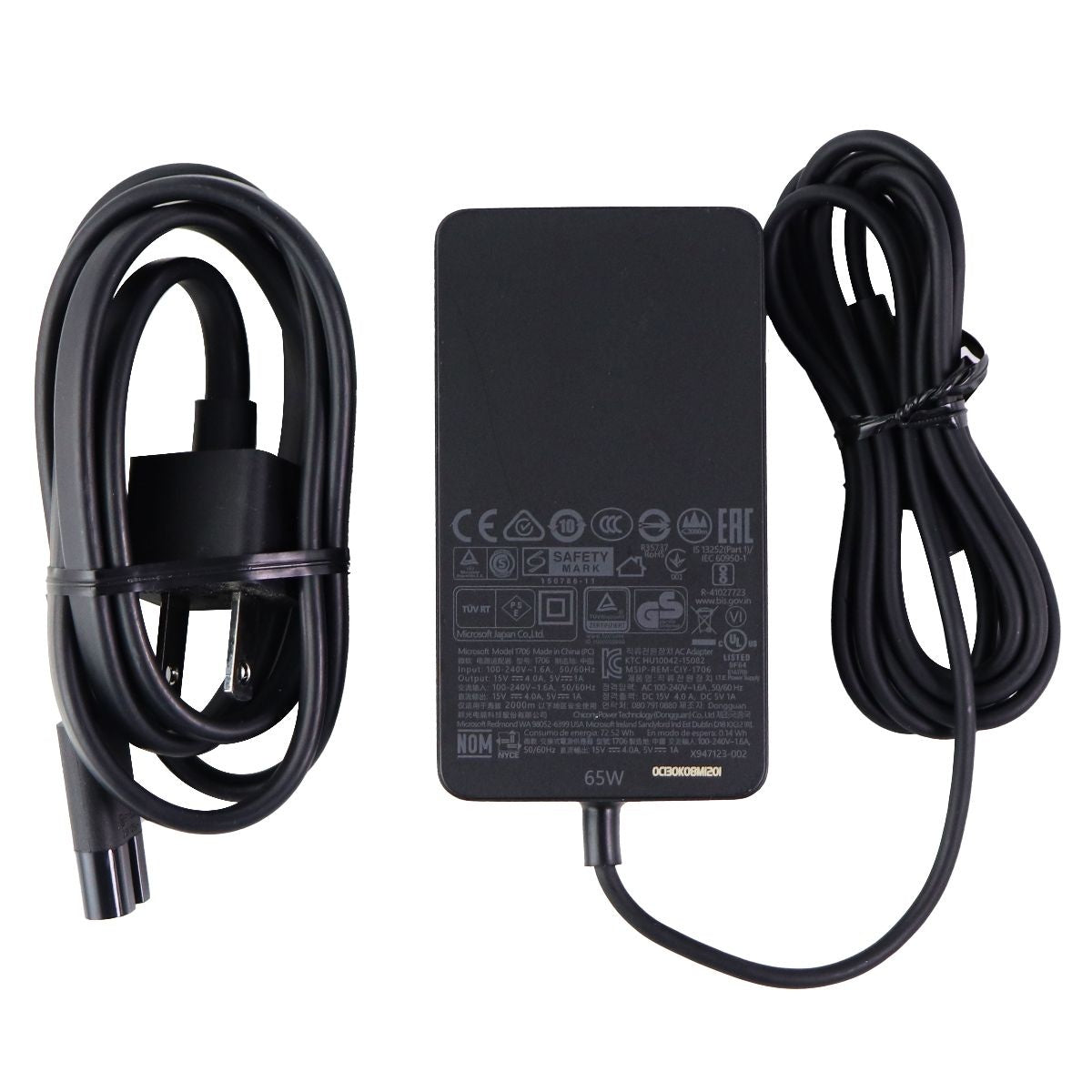 Microsoft 65-Watt Wall Charger/Power Supply for Microsoft Surface - Black (1706) Computer Accessories - Laptop Power Adapters/Chargers Microsoft - Simple Cell Bulk Wholesale Pricing - USA Seller
