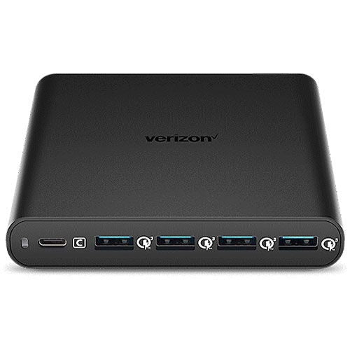 Verizon 5-Port Charging Hub w/ USB-C and USB-A Fast Charge - Black - 5PORTPDHUB Cell Phone - Chargers & Cradles Verizon - Simple Cell Bulk Wholesale Pricing - USA Seller
