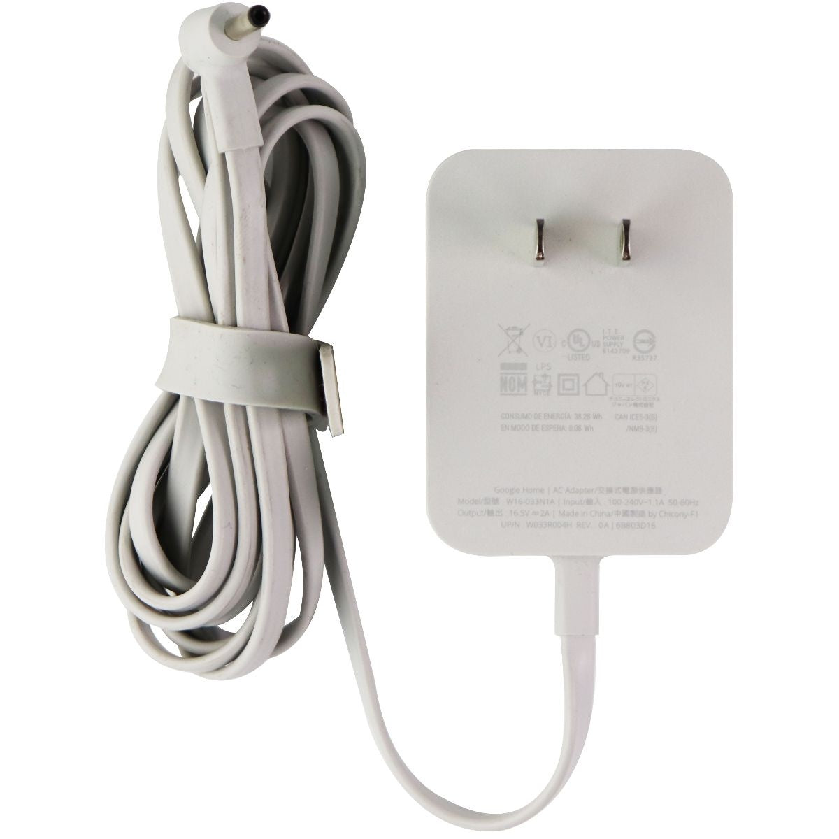 Google Home (16.5V/2A) AC Adapter Wall Power Supply - Gray (W16-033N1A) Multipurpose Batteries & Power - Multipurpose AC to DC Adapters Google - Simple Cell Bulk Wholesale Pricing - USA Seller