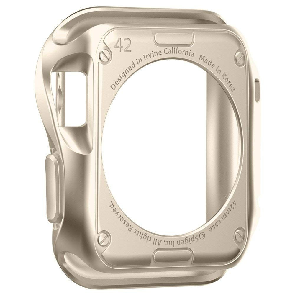 Spigen Slim Armor Case for Apple Smartwatch 42 mm Series 3/2/1 - Gold Smart Watch Accessories - Smart Watch Cases Spigen - Simple Cell Bulk Wholesale Pricing - USA Seller