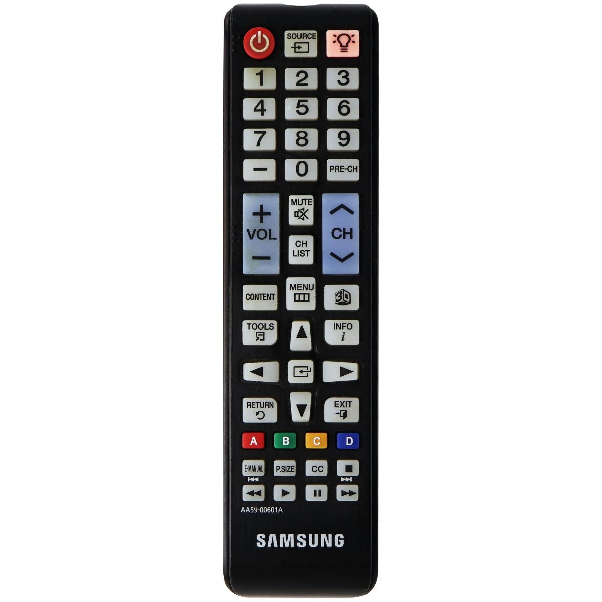 Samsung Remote Control (AA59-00601A) for Select Samsung TVs - Black TV, Video & Audio Accessories - Remote Controls Samsung - Simple Cell Bulk Wholesale Pricing - USA Seller