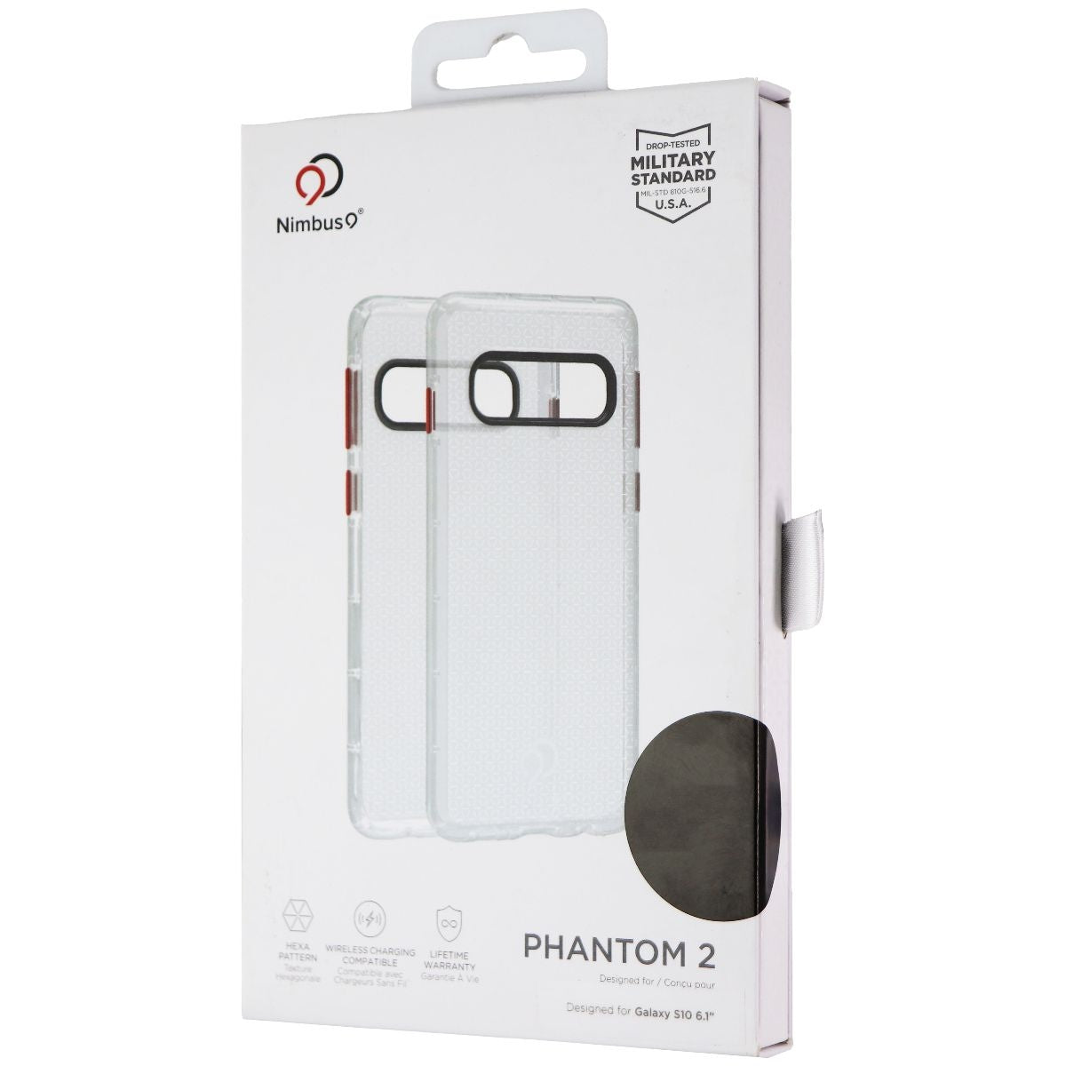 Nimbus9 Phantom 2 Hexa Pattern Case for Samsung Galaxy S10 - Clear Cell Phone - Cases, Covers & Skins Nimbus9 - Simple Cell Bulk Wholesale Pricing - USA Seller