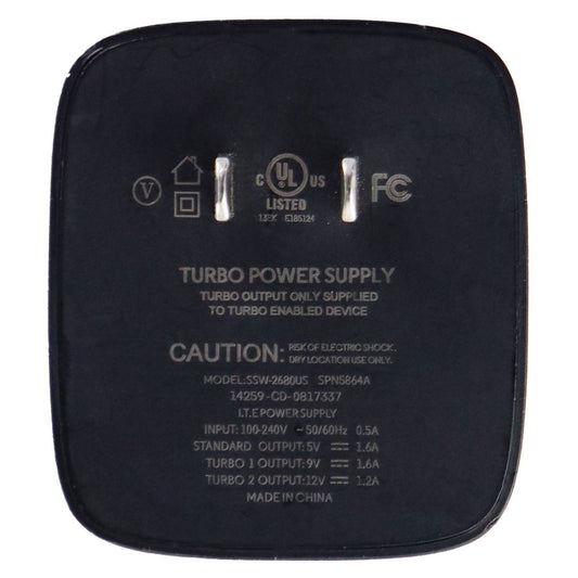 Motorola TurboPower 15 Wall Charger USB Adapter - Black (SSW-2680US / SPN5864A) Cell Phone - Chargers & Cradles Motorola - Simple Cell Bulk Wholesale Pricing - USA Seller