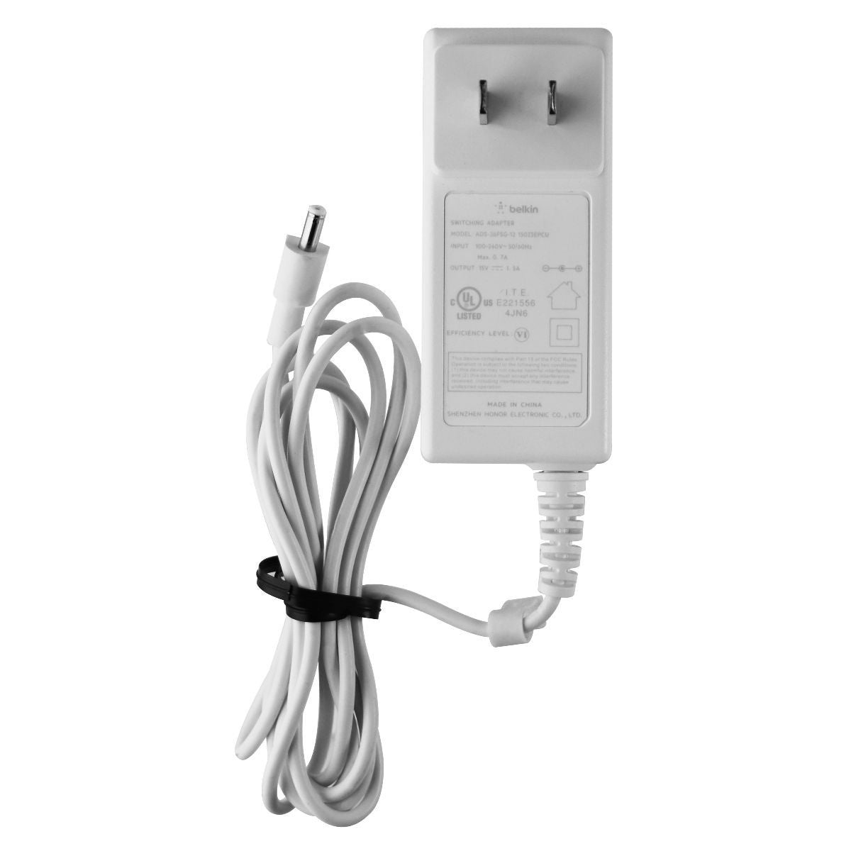 Belkin (15V/1.5A) Switching Adapter Power Supply -White (ADS-26FSG-12) 15023EPCU Multipurpose Batteries & Power - Multipurpose AC to DC Adapters Belkin - Simple Cell Bulk Wholesale Pricing - USA Seller