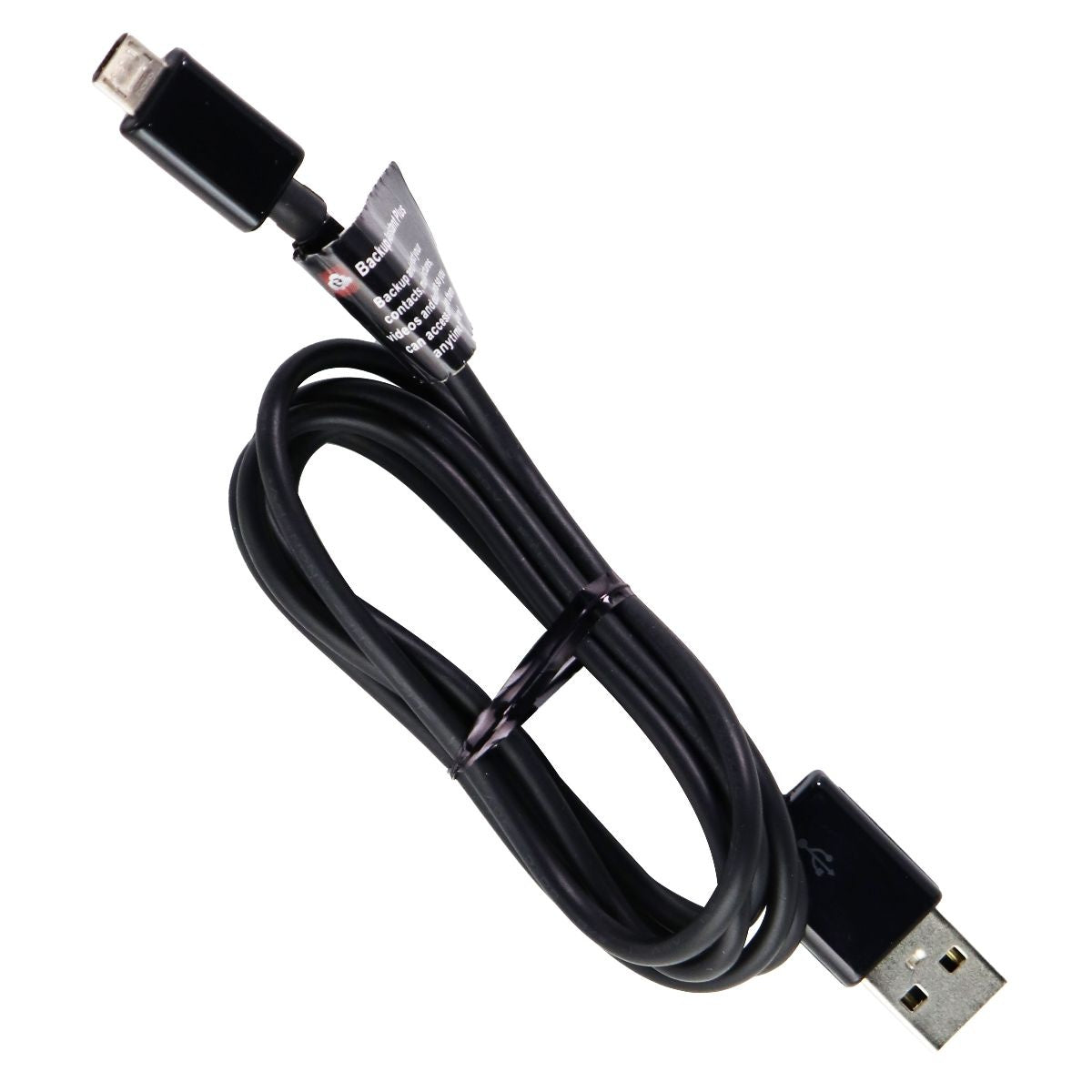 LG (4-Foot) Micro-USB to USB Charge and Sync OEM Cable - Glossy Black/Verizon Cell Phone - Chargers & Cradles LG - Simple Cell Bulk Wholesale Pricing - USA Seller