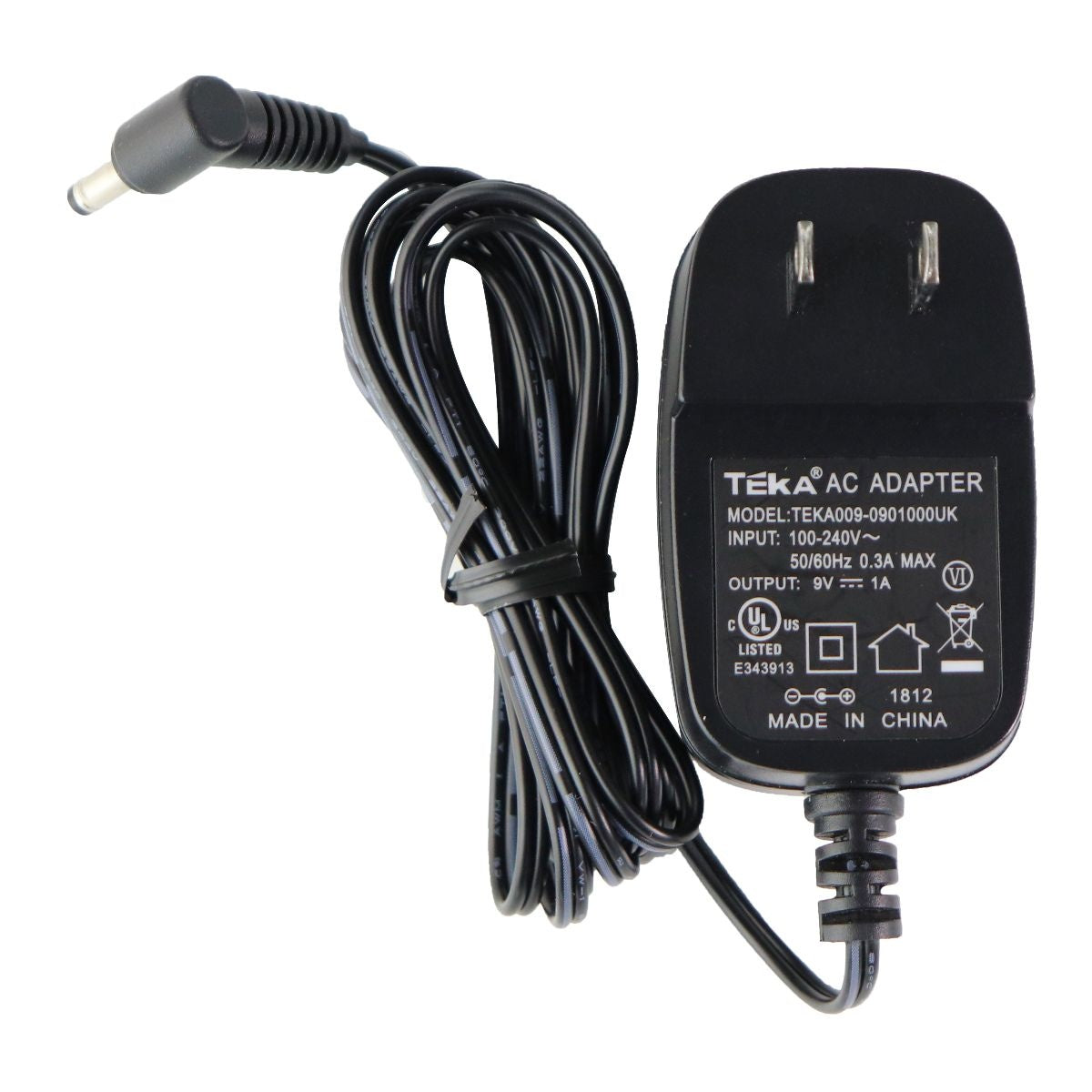 Teka AC Adapter Power Supply Cord - TEKA009-0901000UK Cell Phone - Chargers & Cradles Teka - Simple Cell Bulk Wholesale Pricing - USA Seller