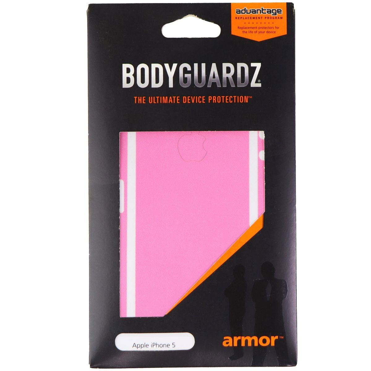 BodyGuardz Armor Screen Protector Skin for iPhone 5s / 5 / 5 SE (1st Gen) - Pink Cell Phone - Screen Protectors BODYGUARDZ - Simple Cell Bulk Wholesale Pricing - USA Seller